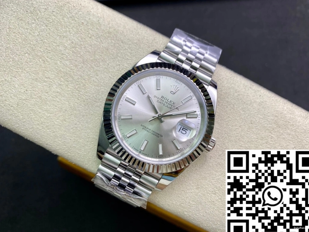 Datejust Silver Rolex Dial Factory Clean M126334-0004 0704